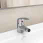 Preview: ARDEBO.de - Badezimmer Bidet Mischbatterie Silbern 13x12 cm
