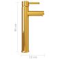 Preview: Badezimmer Mischbatterie Golden 12x30 cm