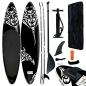 Preview: ARDEBO.de - SUP-Board-Set Aufblasbar 305x76x15 cm Schwarz