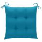 Preview: Stuhlkissen 4 Stk. Hellblau 40x40x7 cm Oxford-Gewebe