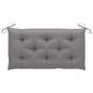 Preview: Gartenbank-Auflagen 2 Stk. Grau 100x50x7 cm Oxford-Gewebe