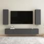 Preview: TV-Schrank Grau 30,5x30x90 cm Holzwerkstoff