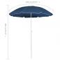 Preview: Sonnenschirm mit Stahlmast Blau 180 cm