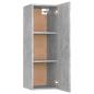 Preview: TV-Schrank Betongrau 30,5x30x90 cm Holzwerkstoff