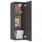 Preview: TV-Schrank Hochglanz-Grau 30,5x30x90 cm Holzwerkstoff
