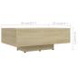 Preview: Couchtisch Sonoma-Eiche 85x55x31 cm Holzwerkstoff