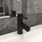 Preview: Waschtischarmatur Schwarz 130x176 mm