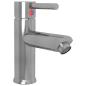 Preview: Waschtischarmatur Silbern 130x176 mm