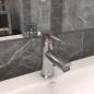 Preview: Waschtischarmatur Silbern 130x176 mm