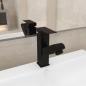 Preview: Waschbeckenarmatur mit Herausziehbarer Brause Schwarz 157x172 mm