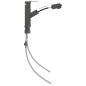 Preview: Waschbeckenarmatur mit Herausziehbarer Brause Grau 157x172 mm