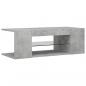 Preview: TV-Schrank mit LED-Leuchten Betongrau 90x39x30 cm