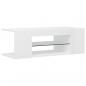 Preview: TV-Schrank mit LED-Leuchten Hochglanz-Weiß 90x39x30 cm