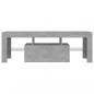 Preview: TV-Schrank mit LED-Beleuchtung Betongrau 120x35x40 cm