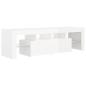 Preview: TV-Schrank mit LED-Beleuchtung Hochglanz-Weiß 140x36,5x40 cm
