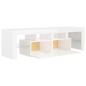 Preview: TV-Schrank mit LED-Beleuchtung Hochglanz-Weiß 140x36,5x40 cm