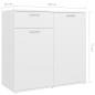 Preview: Sideboard Weiß 160x36x75 cm Holzwerkstoff