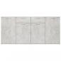 Preview: Sideboard Betongrau 160x36x75 cm Holzwerkstoff