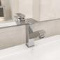 Preview: Waschbeckenarmatur mit Herausziehbarer Brause Silbern 157x172 mm