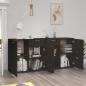 Preview: Sideboard Schwarz 160x36x75 cm Holzwerkstoff
