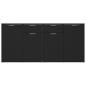 Preview: Sideboard Schwarz 160x36x75 cm Holzwerkstoff