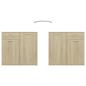 Preview: Sideboard Sonoma-Eiche 160x36x75 cm Holzwerkstoff