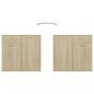 Preview: Sideboard Sonoma-Eiche 160x36x75 cm Holzwerkstoff