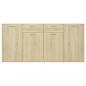 Preview: Sideboard Sonoma-Eiche 160x36x75 cm Holzwerkstoff