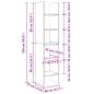 Preview: Bücherregal Sonoma-Eiche 40x35x180 cm Holzwerkstoff
