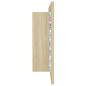 Preview: LED-Bad-Spiegelschrank Sonoma-Eiche 100x12x45 cm Acryl
