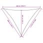 Preview: Sonnensegel 160 g/m² Hellgrün 3x3x4,2 m HDPE