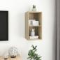 Preview: TV-Wandschrank Sonoma-Eiche 37x37x72 cm Holzwerkstoff