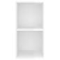 Preview: TV-Wandschrank Hochglanz-Weiß 37x37x72 cm Holzwerkstoff