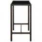 Preview: 7-tlg. Gartenbar-Set mit Kissen Poly Rattan Braun