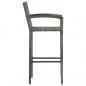 Preview: 5-tlg. Gartenbar-Set Poly Rattan Grau