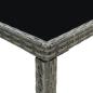 Preview: 7-tlg. Gartenbar-Set Poly Rattan Grau