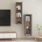 Preview: TV-Schränke 2 Stk. Betongrau 30,5x30x110 cm Holzwerkstoff