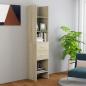 Preview: ARDEBO.de - Bücherregal Sonoma-Eiche 40x35x180 cm Holzwerkstoff