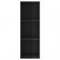 Preview: TV-Wandschrank Hochglanz-Schwarz 37x37x107 cm Holzwerkstoff