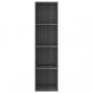 Preview: TV-Wandschrank Hochglanz-Grau 37x37x142,5 cm Holzwerkstoff