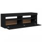 Preview: TV-Schrank mit LED-Leuchten Schwarz 120x35x40 cm