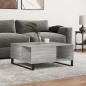 Preview: ARDEBO.de - Couchtisch Grau Sonoma 80x80x36,5 cm Holzwerkstoff