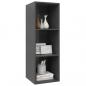 Preview: ARDEBO.de - TV-Wandschrank Grau 37x37x107 cm Holzwerkstoff