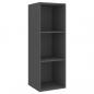 Preview: TV-Wandschrank Grau 37x37x107 cm Holzwerkstoff