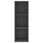 Preview: TV-Wandschrank Grau 37x37x107 cm Holzwerkstoff