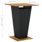 Preview: 5-tlg. Gartenbar-Set mit Kissen Poly Rattan Schwarz