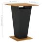 Preview: 9-tlg. Gartenbar-Set mit Kissen Poly Rattan Schwarz