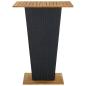 Preview: 5-tlg. Gartenbar-Set mit Kissen Poly Rattan Schwarz