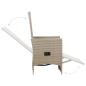 Preview: 7-tlg. Garten-Essgruppe Poly Rattan Beige