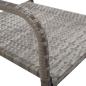 Preview: 3-tlg. Garten-Essgruppe Poly Rattan Grau